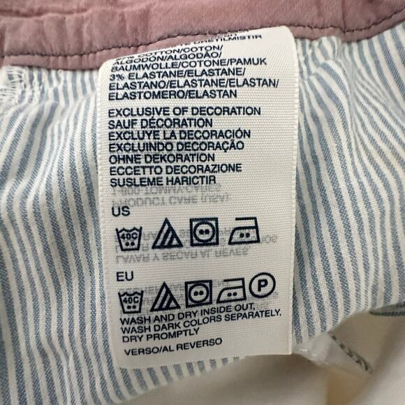 Tommy Hilfiger White Cotton Ankle Slim Fit Chino Trousers (14) - Picture 12 of 13